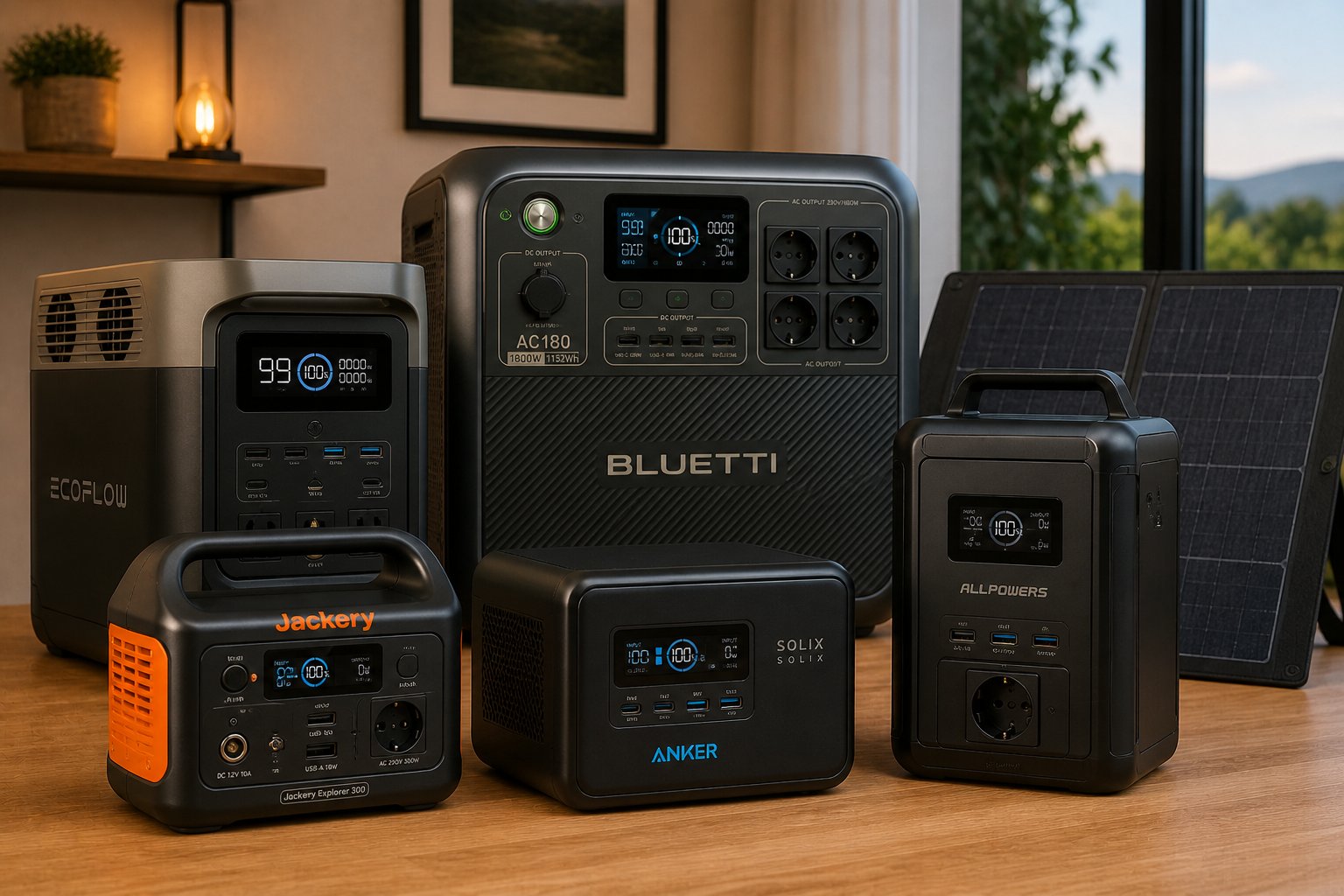 Baterías portátiles — EcoFlow, Bluetti, Jackery, Anker